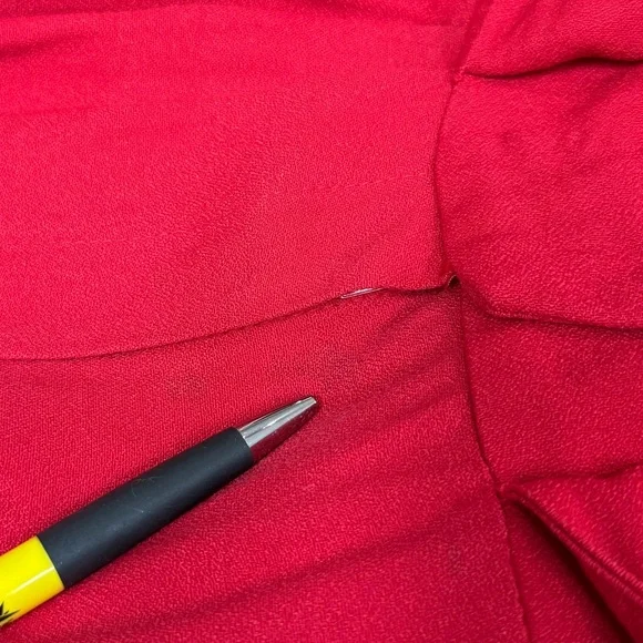 Vintage Red Long Sleeve Button Front Jumpsuit Size 10 Molly Malloy Petite - Picture 13 of 15